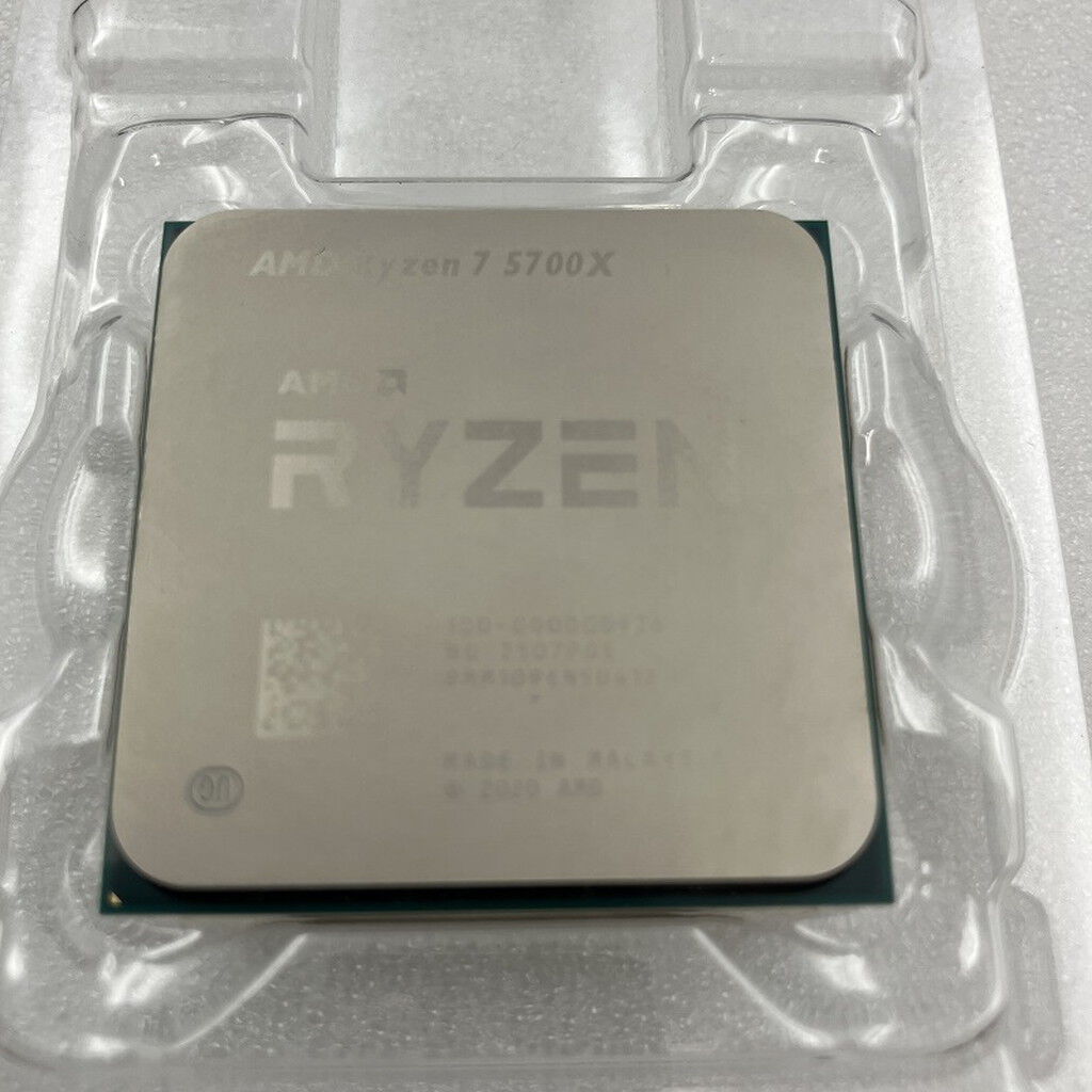 中古動作品 AMD Ryzen 7 5700X AM4 CPU New) AMD Ryzen 7 5700X 8 Core 16 Thread AM4 Unlocked 3.4 GHz