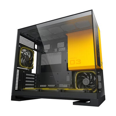Geometric Future  MODEL 3 with 5FAN GF-M3-YB PLUS (MicroATX ガラス イエロー／ブラック) 