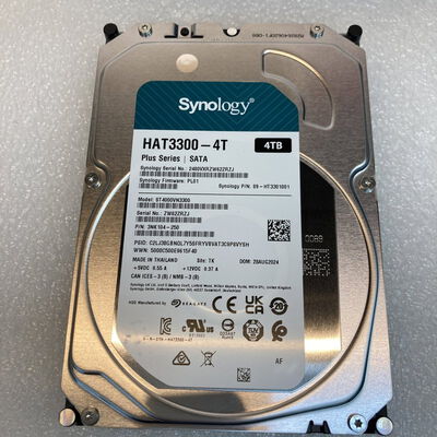 【京都店】中古  Synology HAT3300-4T (SATA 4TB) 3180006837 