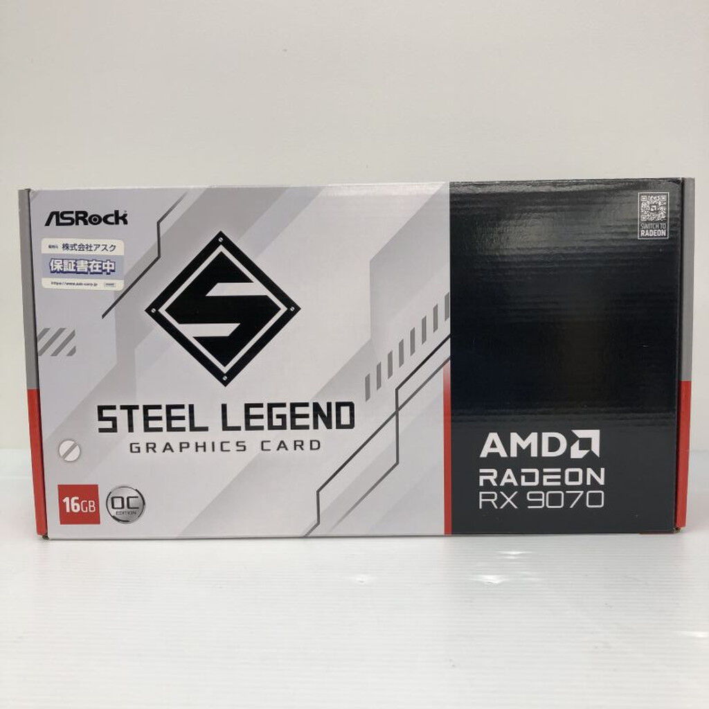 中古 ASRock Radeon RX 9070 Steel Legend 16GB OC（RX9070 16GB