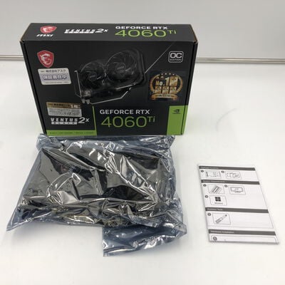 【福井日之出店】中古  MSI GeForce RTX 4060 Ti VENTUS 2X BLACK 8G OC (RTX4060Ti 8GB) 158559 