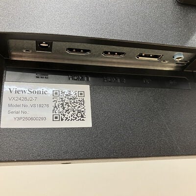【熊本浜線店】中古  Viewsonic VX2428J2-7 (23.8"W 2H1DP IPS 240Hz) 5370000422 