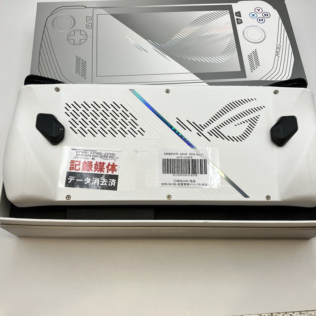 中古 ASUS ROG ALLY rc71l-z1e512 5250001275 （348671） ｜ パソコン