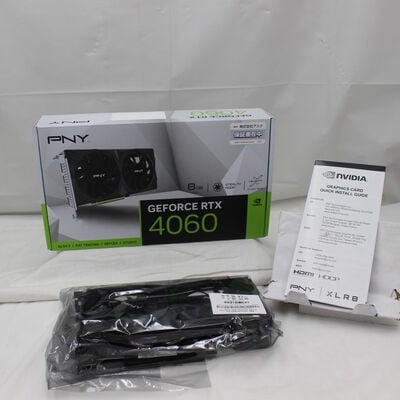 【通販センター】中古  PNY GeForce RTX 4060 8GB VERTO ダブルファン VCG40608DFXPB1（RTX4060 8GB） 3480039499 