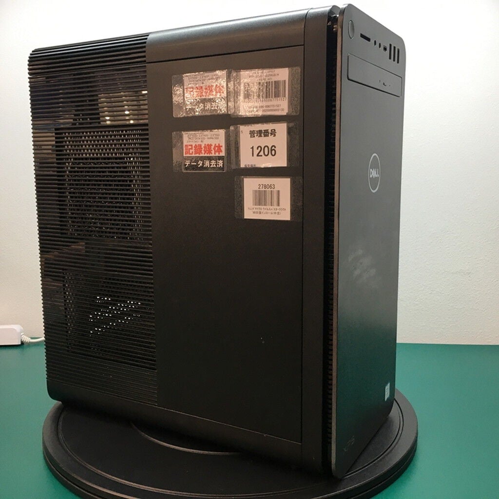 中古 DELL XPS(i7 9700/32GB/SSD256GB/HDD2TB/GTX1660Ti/W11H