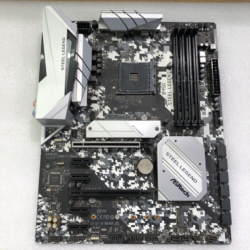 中古 ASRock B450 Steel Legend (B450 AM4 ATX DDR4) 4720001681
