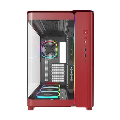 MONTECH  KING 95 PRO Red (ATX ガラス レッド) 