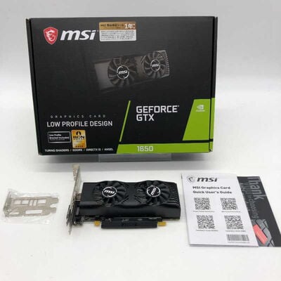 【郡山安積店】中古  MSI　GeForce GTX 1650 4GT LP　4GB 4580001890 