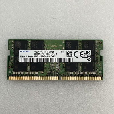 【新潟店】中古  DDR4 PC4-25600 32GB SODIMM ノート用 148255 