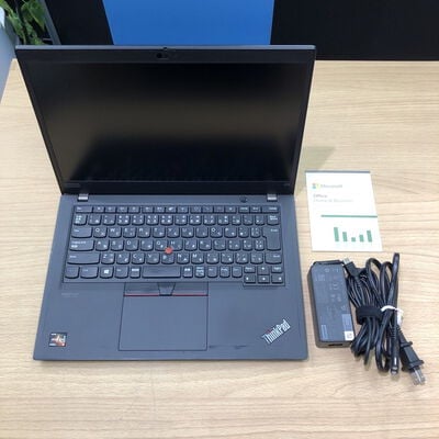【甲府飯田店】中古  LENOVO ThinkPad X13 (AMD Ryzen 5 Pro 4650U 2.10GHz/32GB/SSD256GB/-/オンボード/13.3/1920x1080/Wi-Fi/WEBCAM/W11P/Microsoft Office Home and Business 2024) 184183 