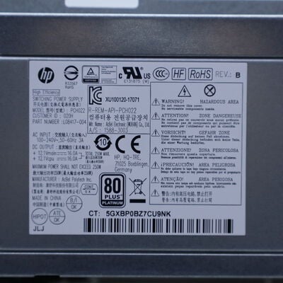 【通販センター】中古  HP EliteDesk 800 G5 SFF(Intel Core i7 9700 3.00GHz/16GB DDR4/SSD256GB/-/オンボード/GbE/W11P) 192819 