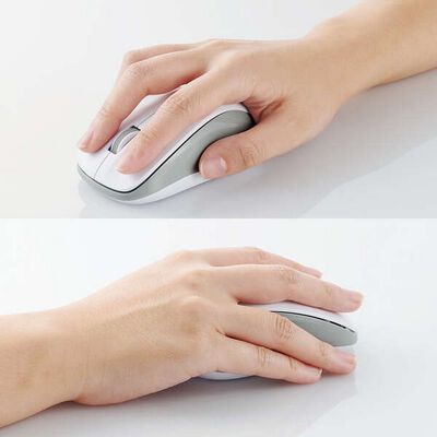 エレコム  M-BY11BRKWH (抗菌 Bluetooth5.0 IRマウス Mサイズ ホワイト) 