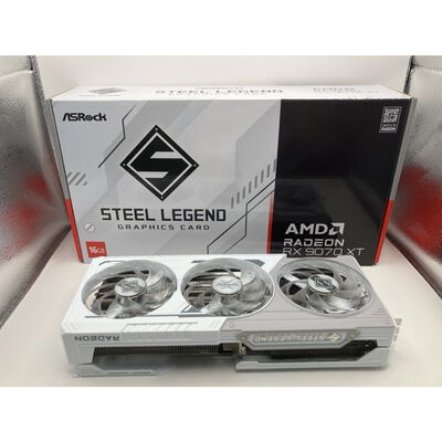 【仙台店】中古  ASRock RX9070XT SL 16G Steel Legend 16GB (RX9070XT 16G) 176937 