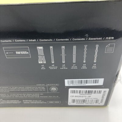 【神戸・三宮店】中古  CORSAIR CP-9020271-JP(RM1000x 2024 ATX3.1 CyG P) 3430006277 