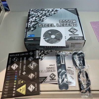 【博多店】中古  ASRock B550M Steel Legend (B550 AM4 mATX DDR4) 142939 