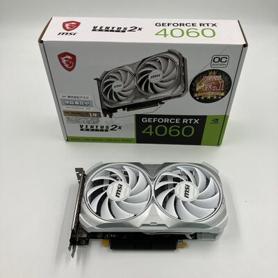 【なんば店】中古  MSI GeForce RTX 4060 VENTUS 2X WHITE 8G OC (RTX4060 8GB) 188919 