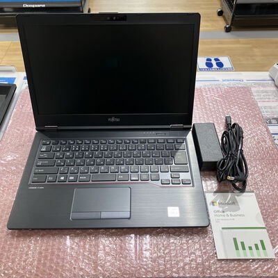 【宮崎恒久店】中古  FUJITSU LIFEBOOK U7410 (INTEL Core i5 10310U 1.7GHz/16GB/SSD256GB/-/オンボード/14/1366x768/Wi-Fi/WEBCAM/W11H64/Microsoft Office Home and Business 2024付) 180536 