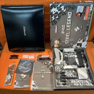 【なんば店】中古  ASRock B450 Steel Legend (B450 AM4 ATX DDR4) 3280014031 