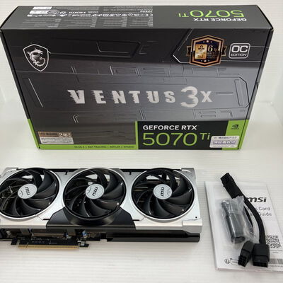 【秋葉原本店】中古  MSI GeForce RTX 5070 Ti 16G VENTUS 3X OC (RTX5070Ti 16G) 176551 