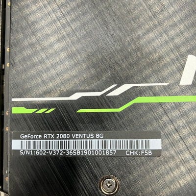 【熊本浜線店】中古  MSI GeForce RTX 2080 VENTUS 8G（RTX2080 8GB） 3480040793 