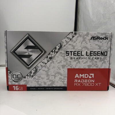 【福井日之出店】中古  ASRock RX7800XT SL 16GO RX7800XT Steel Legend OC (RX7800XT 16GB) 162734 