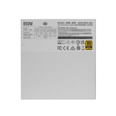 CoolerMaster  MWE Gold V4 850 FM WH W/JP cord MPM-85F4-AFG-C3W0CJP (ATX 850W ホワイト) 