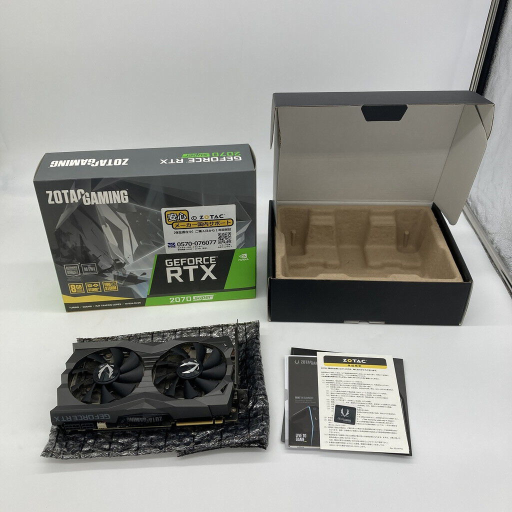 中古 ZOTAC ZT-2070S-8G-MINI(RTX2070 SUPER 8GB PCIE) 4660001930