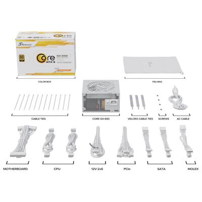 Seasonic  SRP-CGX651-A5A32SF-WH (650W ホワイト) 