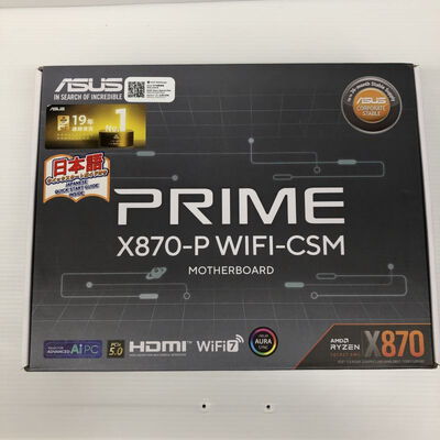 【徳島住吉店】中古  ASUS PRIME X870-P WIFI-CSM (X870 AM5 ATX DDR5) 172203 