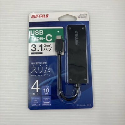 【秋葉原本店】中古  BUFFALO BSH4U120C1BK (USB3.1 Type-Cﾊﾌﾞ4ﾎﾟｰﾄ 黒) 1460025865 