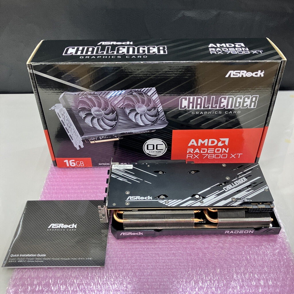中古 ASRock RX7800XT CL 16GO RX7800XT Challenger OC (RX7800XT 16GB
