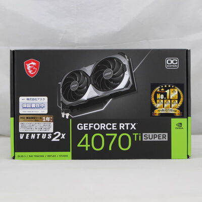 【通販センター】中古  MSI GeForce RTX 4070 Ti SUPER 16G VENTUS 2X OC（RTX4070Ti SUPER 16GB） 3480034996 
