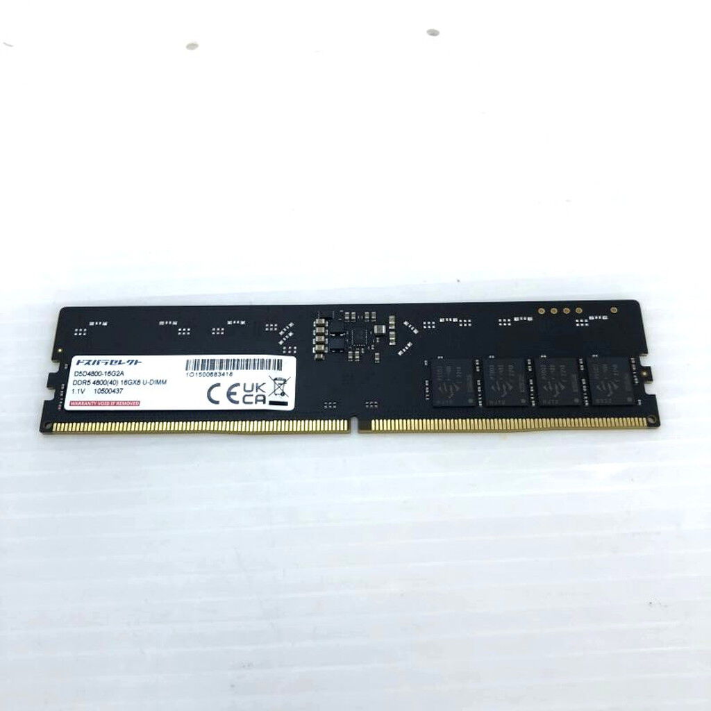 ドスパラセレクト DDR5 4800 16GB メモリ 　ジャンク 中古 PC5-38400 16GB デスクトップ用(DDR5-4800) 149151 （395756