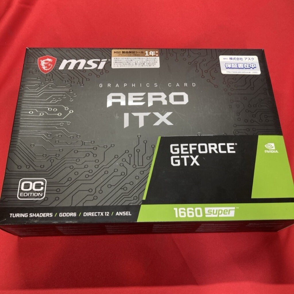 中古 MSI GeForce GTX 1660 SUPER AERO ITX OC（GTX1660SUPER 6GB