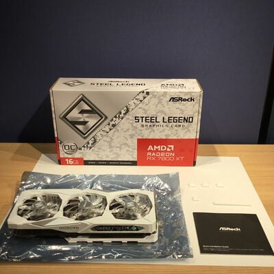 【松山環状枝松店】中古  ASRock RX7800XT SL 16GO RX7800XT Steel Legend OC (RX7800XT 16GB) 162734 