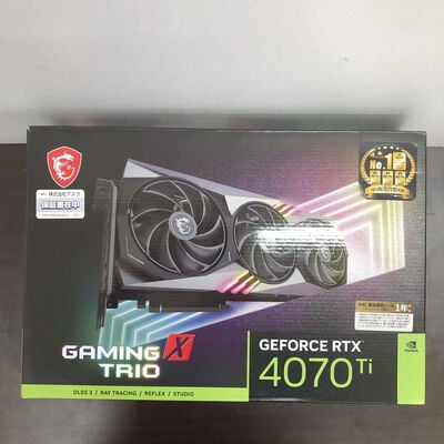 【福山ココローズ店】中古  MSI GeForce RTX 4070 Ti GAMING X TRIO 12G（RTX4070Ti 12GB） 3480038803 