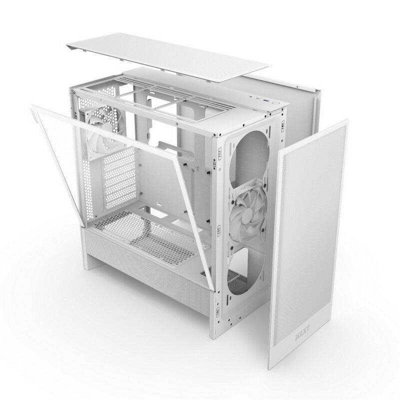 NZXT H5 Flow CC-H52FW-01 (E-ATX ガラス ホワイト) ｜ パソコン