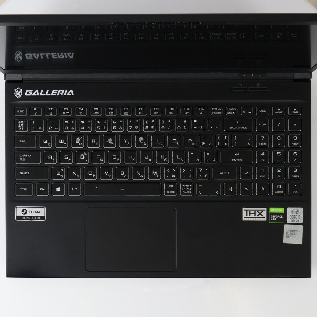 中古 THIRDWAVE GALLERIA GCL1650TGF (Core i5-10200H/16GB/GTX 1650