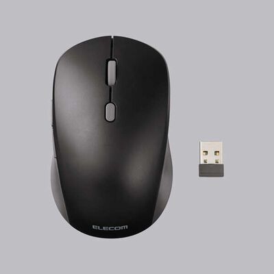 エレコム  M-MY30MBSBK (OSMOD Six USB無線/Bluetooth 静音マウス [6ボタン/Mサイズ] ブラック) 