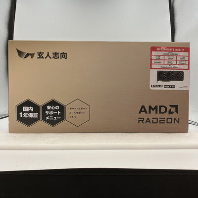 【新潟店】中古  玄人志向 RD-RX9070XT-E16GB/TP (RX9070XT 16G) 176950 