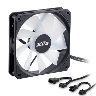 ADATA  VENTO R 120 ARGB PWM VENTOR120ARGBPWM3C-BKCWW (120mm ブラック リバースファン 3個パック) 