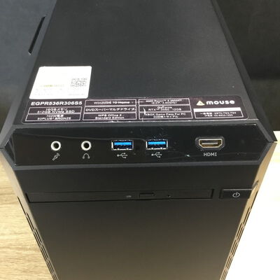【松山環状枝松店】中古  mouse EGPR536R306S5(Ryzen 5 3600XT/16GB/SSD512GB/DVD-MULTI/RTX3060 12GB/W11H) 4560001744 