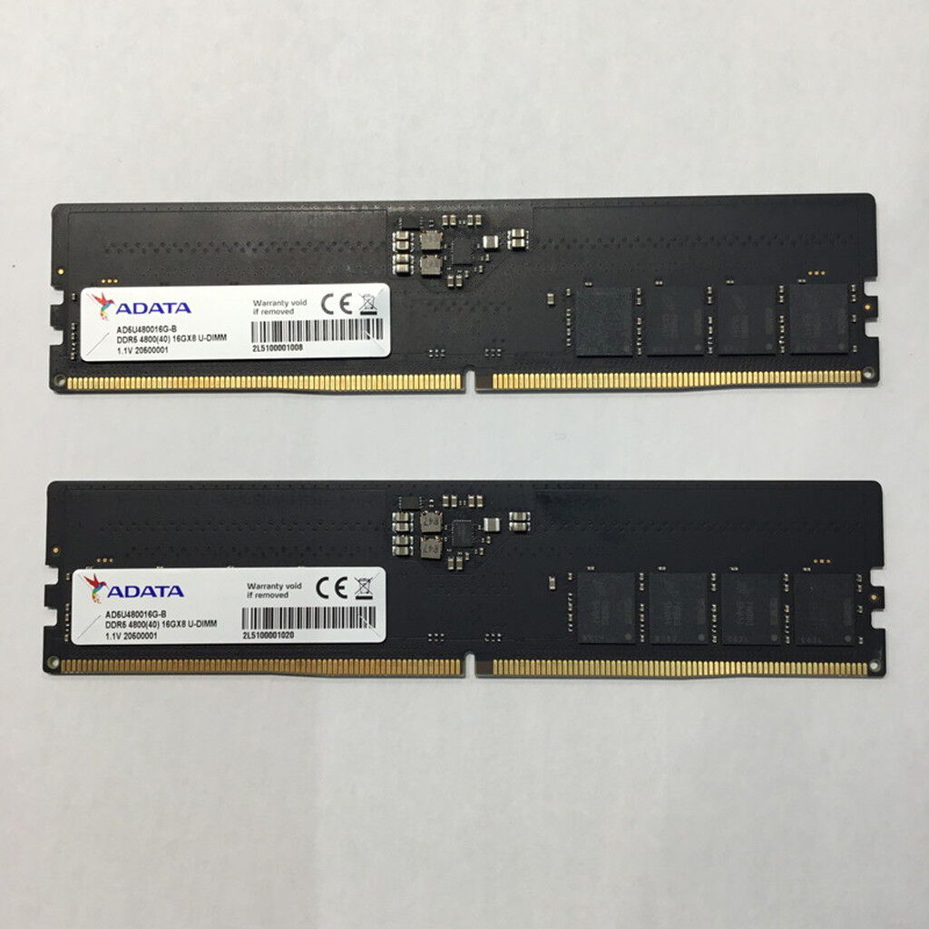 中古 16GB 2枚組(合計32GB) PC5-38400/DDR5-4800 デスクトップ用