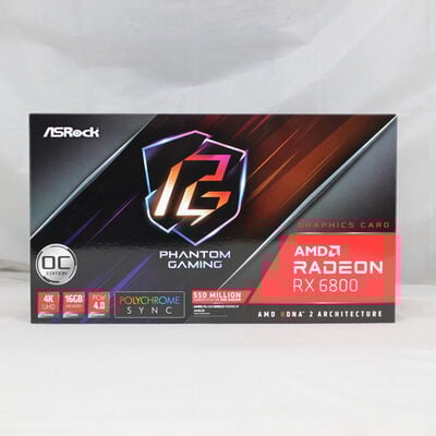 【通販センター】中古  ASRock Radeon RX 6800 Phantom Gaming D 16G OC（RX6800 16GB） 3480034415 