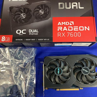 【横浜駅前店】中古  ASUS DUAL-RX7600-O8G-V2 (RX7600 8G) 162744 