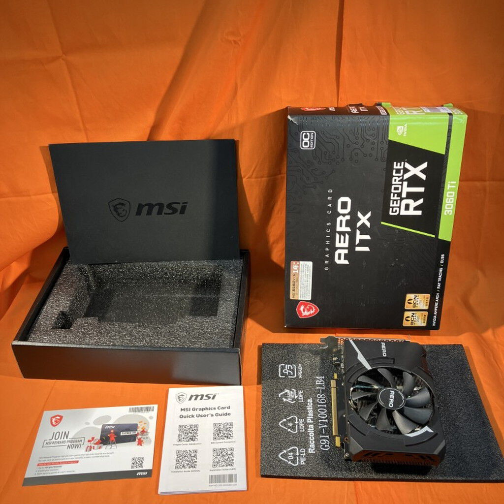 中古 【LHR版】MSI GeForce RTX 3060 Ti AERO ITX 8G OC LHR