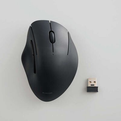 エレコム  M-SH20DBSKBK (無線抗菌静音マウス&ldquo;SHELLPHA&rdquo;5ボタン ブラック) 