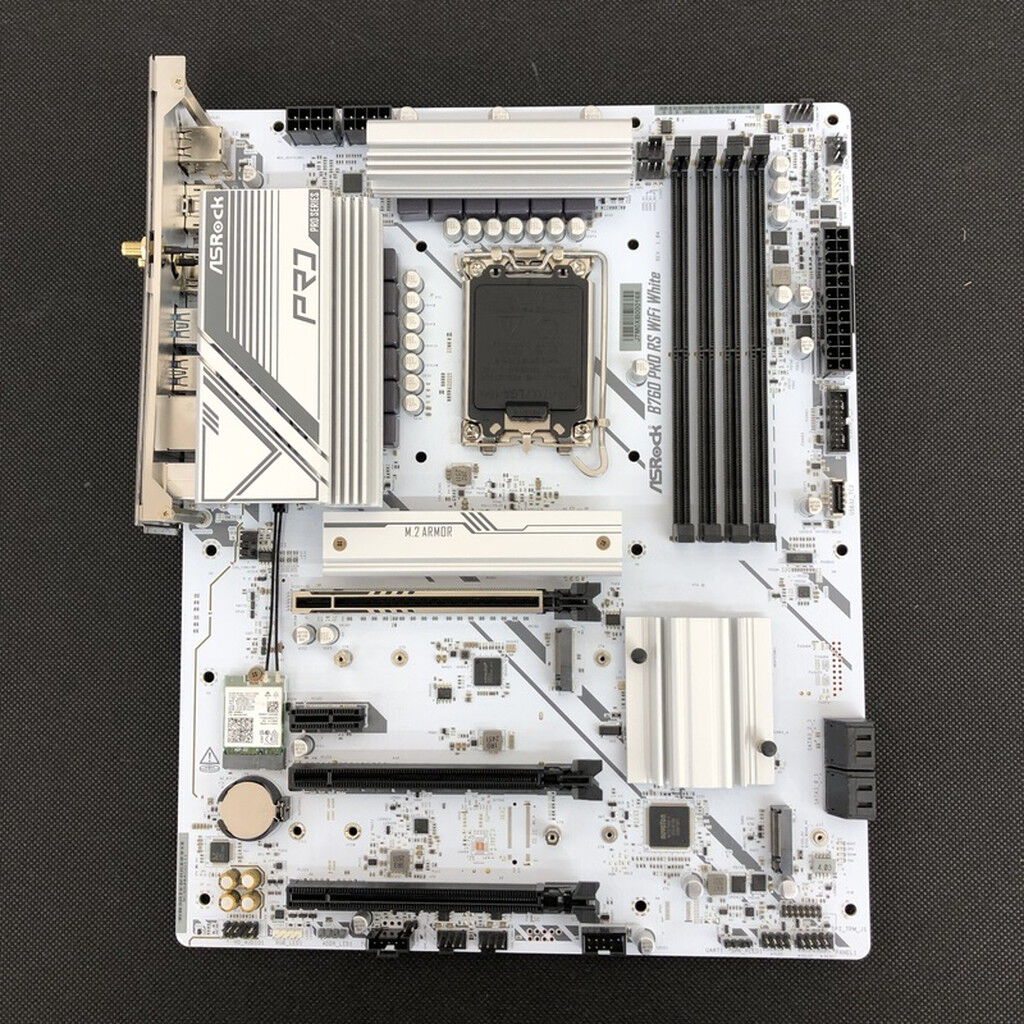 ASRock B760pro rs wifi ドスパラ限定 中古マザーボード本体 中古 ASRock B760 Pro RS WiFi White (B760 1700 ATX DDR5) 5110001102