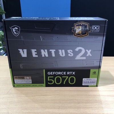 【甲府飯田店】中古  MSI GeForce RTX 5070 12G VENTUS 2X OC（RTX5070 12GB） 3480038813 