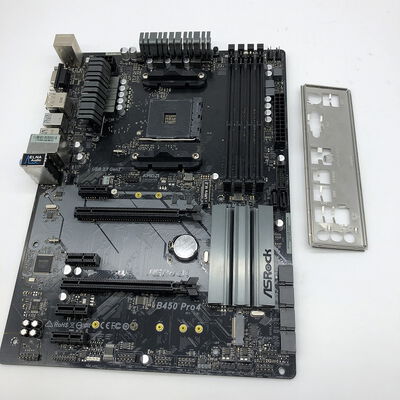 【宇都宮鶴田店】中古  ASRock B450 Pro4 (B450 AM4 ATX DDR4) 137906 